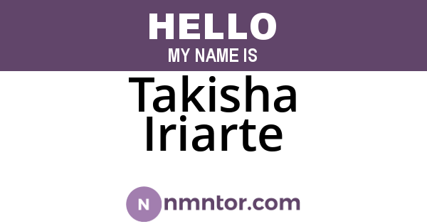 Takisha Iriarte