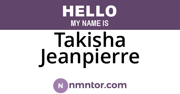 Takisha Jeanpierre
