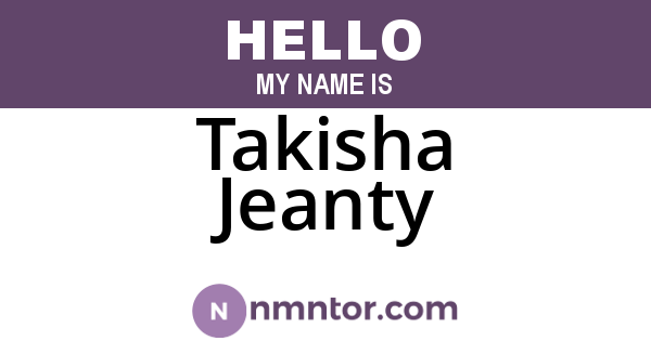 Takisha Jeanty