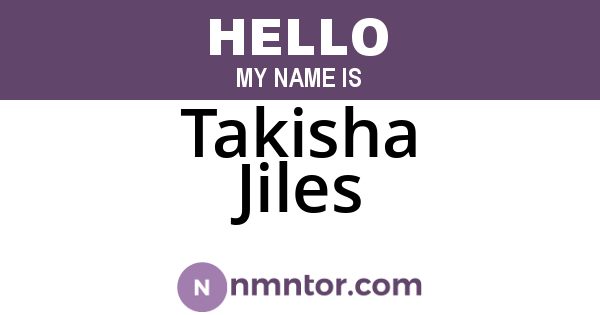 Takisha Jiles