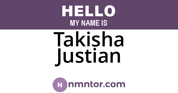 Takisha Justian