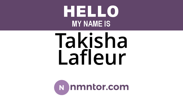 Takisha Lafleur