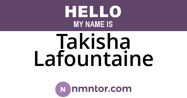 Takisha Lafountaine