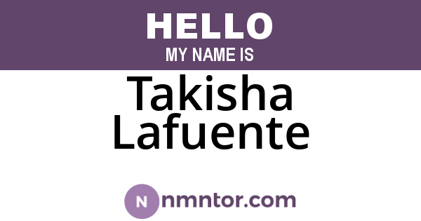 Takisha Lafuente