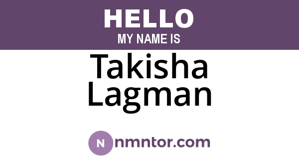 Takisha Lagman
