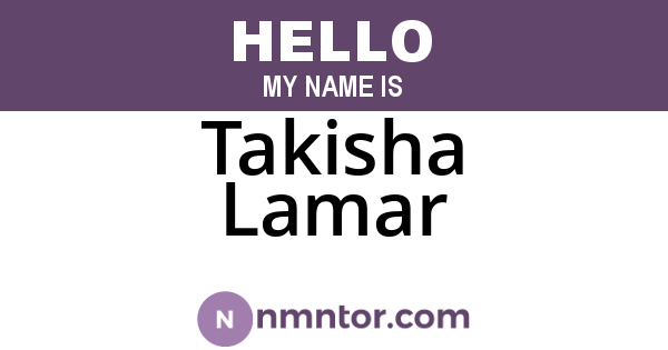Takisha Lamar