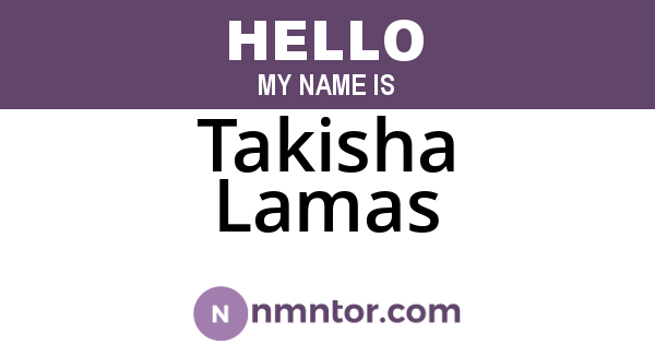 Takisha Lamas