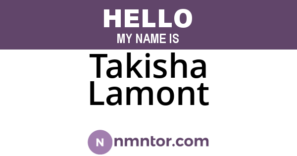 Takisha Lamont