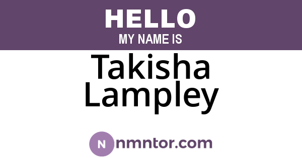 Takisha Lampley