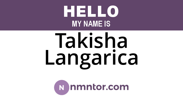 Takisha Langarica