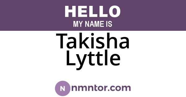 Takisha Lyttle
