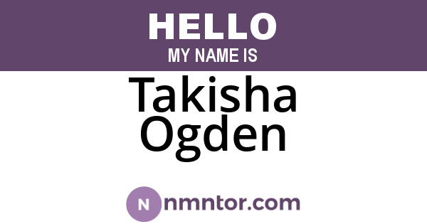 Takisha Ogden