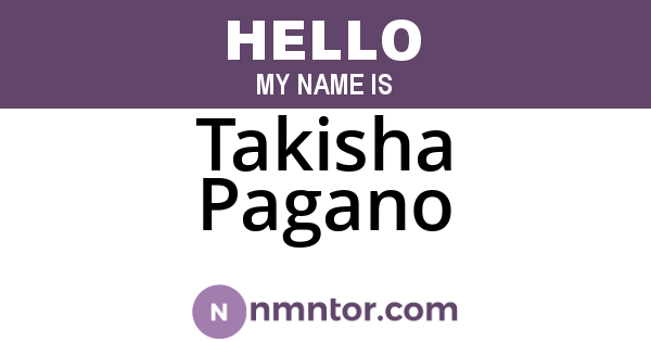 Takisha Pagano