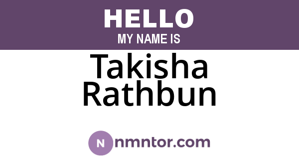 Takisha Rathbun