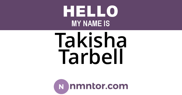 Takisha Tarbell