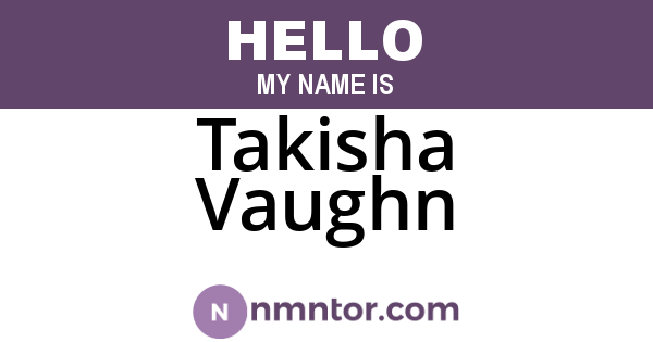 Takisha Vaughn