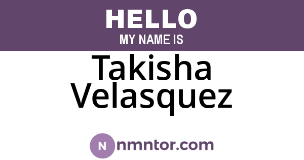 Takisha Velasquez