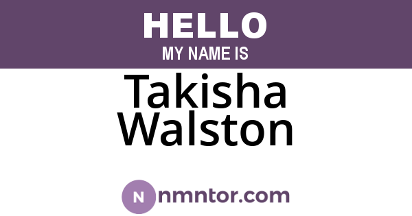 Takisha Walston
