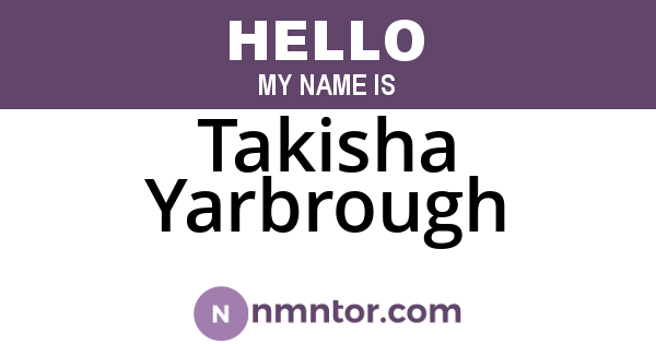 Takisha Yarbrough