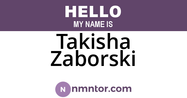 Takisha Zaborski