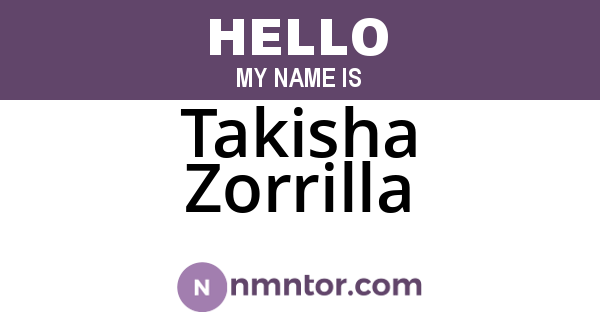 Takisha Zorrilla