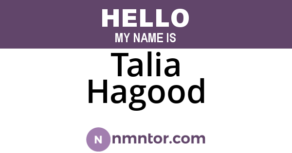 Talia Hagood