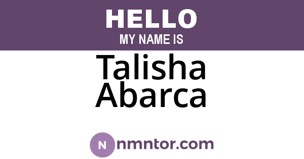 Talisha Abarca