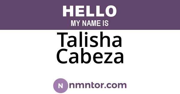 Talisha Cabeza