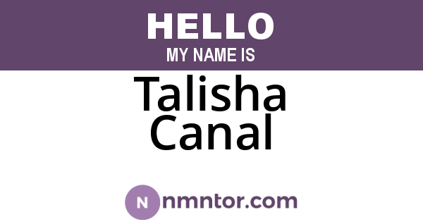 Talisha Canal
