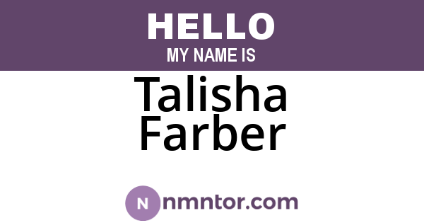 Talisha Farber