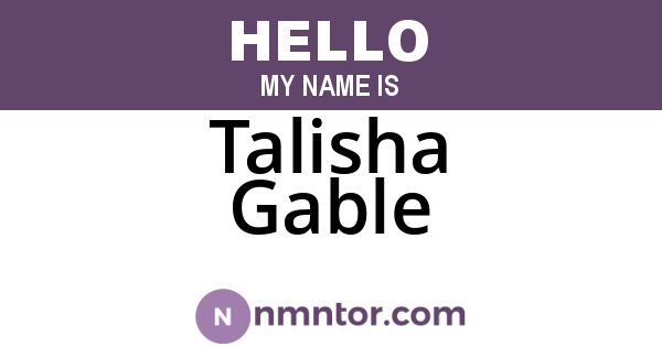 Talisha Gable