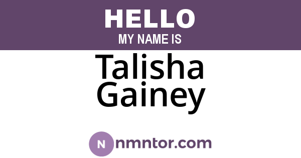 Talisha Gainey