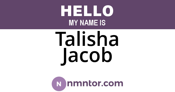 Talisha Jacob