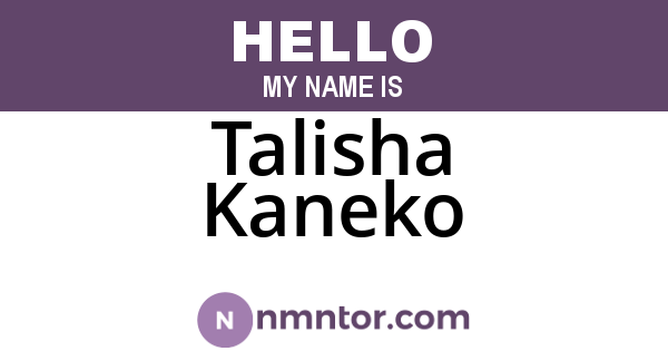 Talisha Kaneko