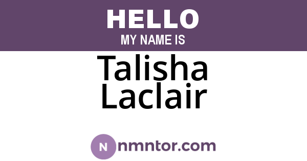 Talisha Laclair