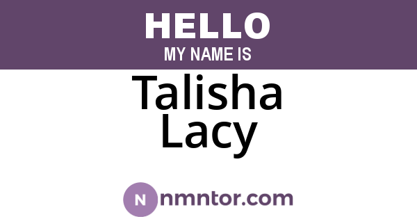 Talisha Lacy