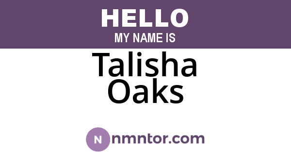 Talisha Oaks