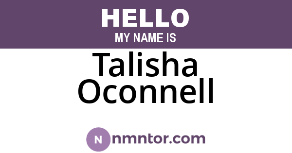 Talisha Oconnell