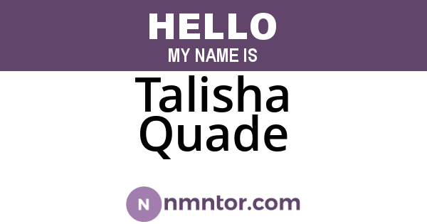 Talisha Quade