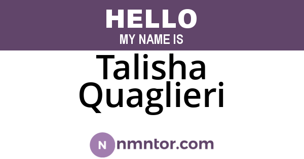 Talisha Quaglieri
