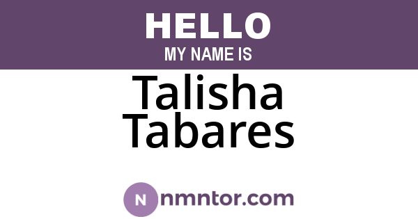 Talisha Tabares