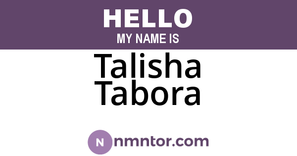 Talisha Tabora