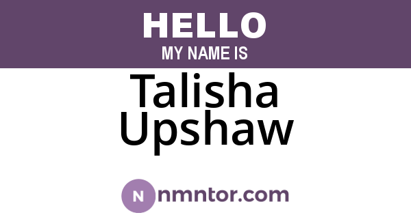 Talisha Upshaw