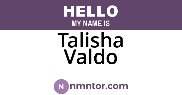 Talisha Valdo