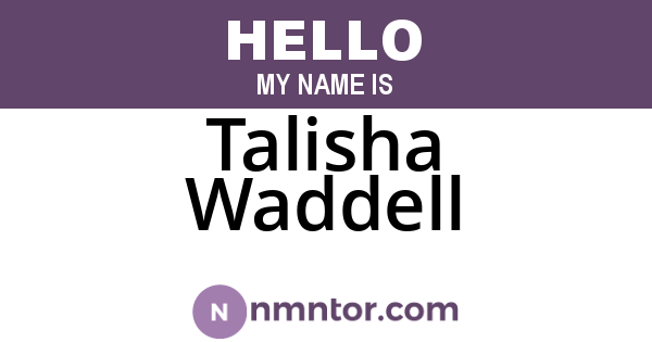 Talisha Waddell