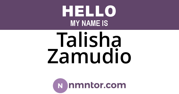 Talisha Zamudio