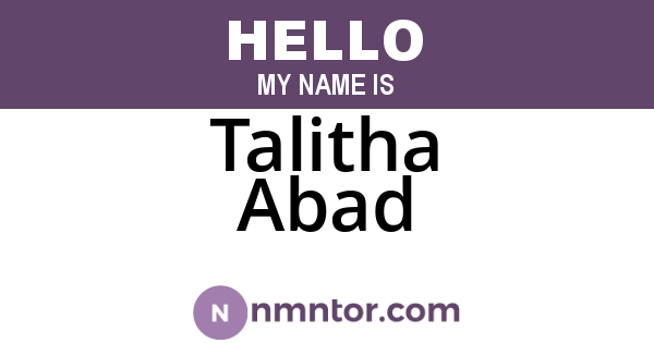 Talitha Abad