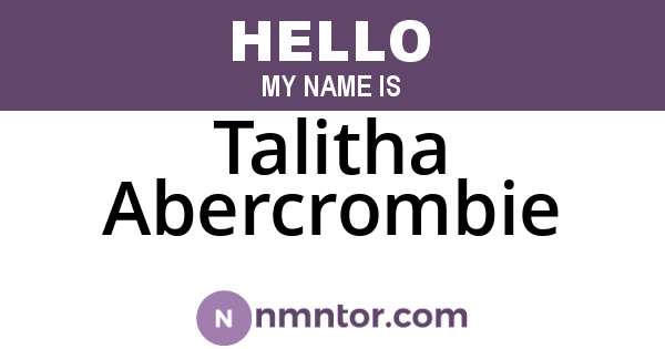 Talitha Abercrombie