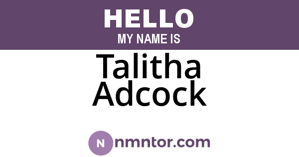 Talitha Adcock