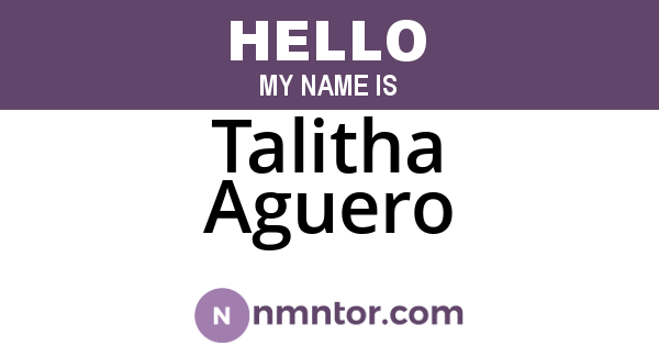 Talitha Aguero